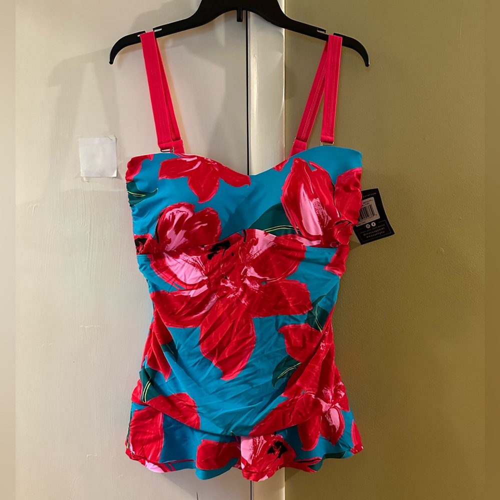 Mazu Apparel Floral Skater Swimdress